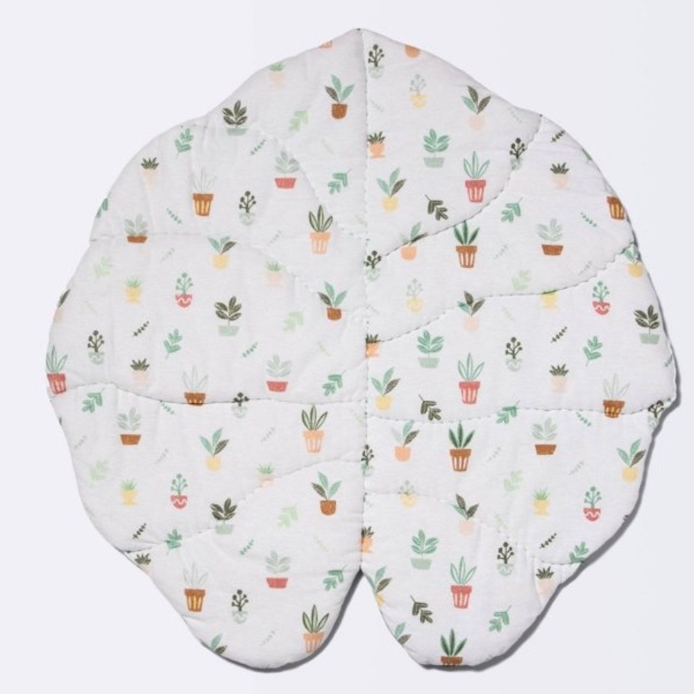 NWT Cloud Island Floor Blanket and Playmat - Blue Leaf